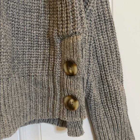 Madewell Mock Neck Side-Button Pullover Sweater L - Picture 5 of 7